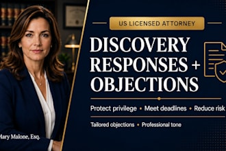 draft defensive litigation discovery response documents with objections