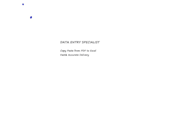 do data entry, copy paste from pdf to excel, manual typing, virtual assis