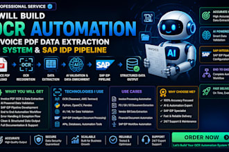 build ocr automation invoice pdf data extraction ocr ai system sap idp pipelines