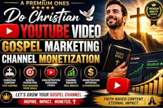 do christian youtube video gospel marketing channel monetization