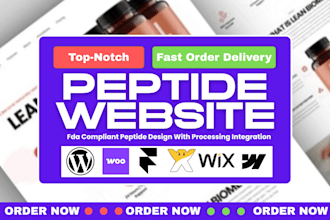 fda complaint peptide website nutraceutical  peptide store calculator age gate