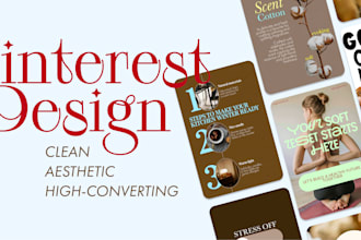 aesthetic and high converting pinterest pins design