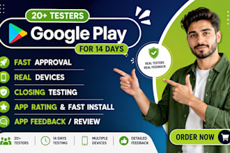 provide 12 20 app tester web app testing beta testing on google play console