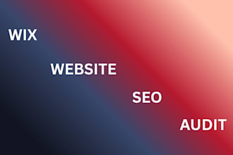 audit wix website wix seo website audit shopify cro audit wordpress audit
