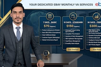 be your ebay virtual assistant and monthly store manager