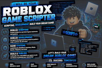 style roblox game scripter roblox development scripting, roblox lua scripter