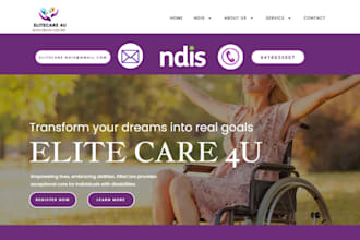 design and redesign responsive and modern ndis website design