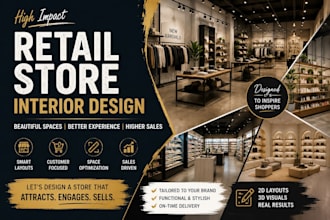 design modern retail store interiors and commercial shop spaces