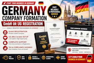 register your gmbh or ug company formation in germany