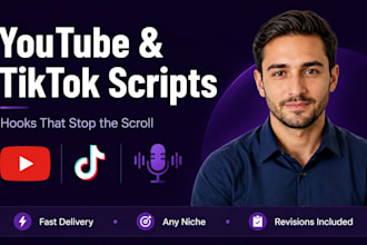 write engaging youtube and tiktok scripts that hook your audience