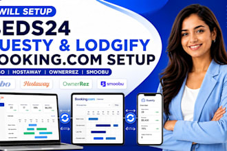 setup beds24, booking com, lodgify, guesty, vrbo, ownerrez, hostaway, smoobu