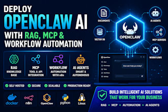 deploy openclaw ai with rag mcp and workflow automation