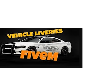 design custom livery for fivem ems police sports vehicles bikes chain ped