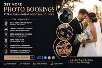 make clients for photography, wedding, and dj businesses using meta ads