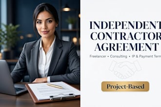 prepare a professional independent contractor and freelancer employment contract