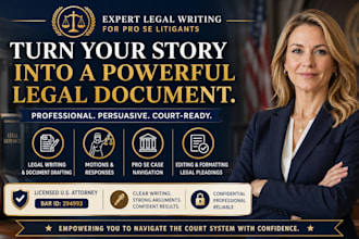 expertly draft a legal motion or response for you as a pro se litigant