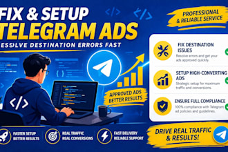 fix telegram ads decline telegram ads destination active telegram ads review