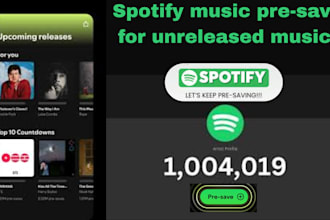do music lovers presave for your unreleased spotify track