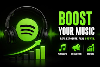boost your music career with spotify promotion, blogs, playlist pitching, epk