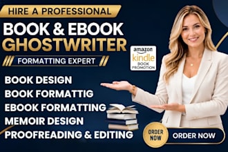write book ebook ghostwriter fiction writer kindle book memoir writer