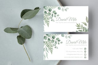 design a luxury business card and minimalist stationery