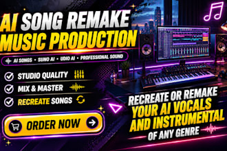 recreate or remake your ai vocals and instrumental of any genre