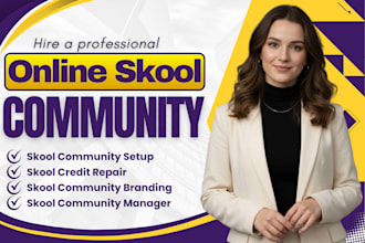 setup skool community setup skool online community setup skool community manager