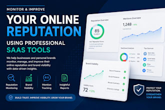 monitor and improve your online reputation using professional saas tools
