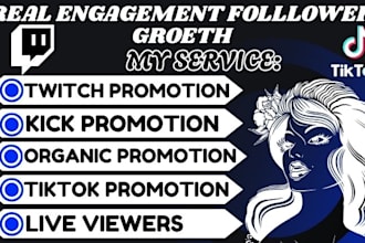 twitch promotion kick live viewers channel promotion