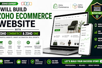 build zoho ecommerce website with zoho commerce and zoho one