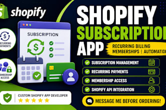 build shopify subscription app with recurring billing and payments