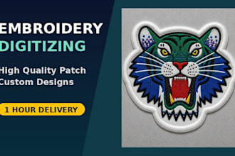 convert your logo to dst,pes,exp using wilcom fast embroidery digitizing service