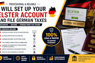 set up your elster account and file german taxes