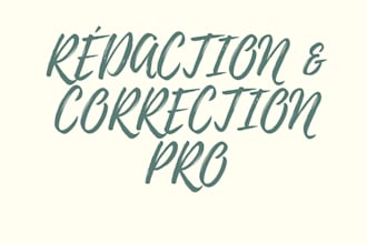 write, proofread, or rewrite your french content