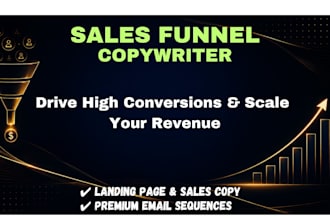 be your expert sales funnel copywriter and write sales copy