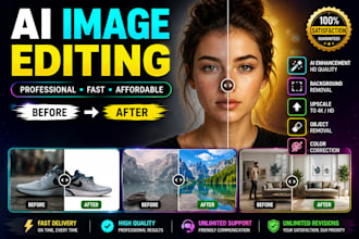 do ai image editing, background removal and upscale