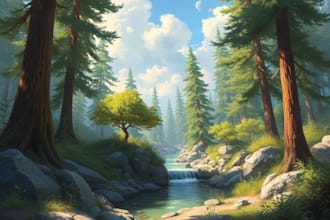 paint an environmental concept art