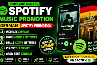 spotify music promotion ,german spotify music promotion
