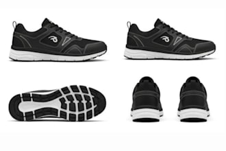 create 3d footwear model shoe design sneaker rendering animation