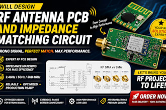 design rf antenna pcb and impedance matching circuit