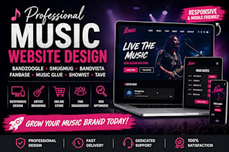 build bandzoogle smugmug bandvista fanbase music glue showist tave website
