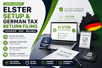 help you register and setup elster german tax account tax filing, tax consultant