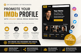 promote your imdb profile with organic social media marketing