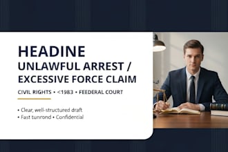 prepare your civil rights claim for unlawful arrest or excessive force