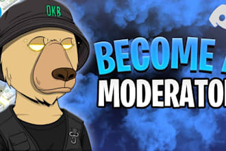 be telegram community manager discord moderator active telegram chatter