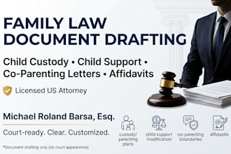 write a persuasive character affidavit for child custody court