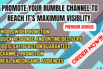 do rumble video promotion for your channel