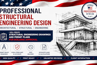 create structural engineering drawings and permit plans for building approval