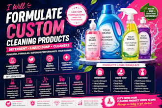 formulate cleaning products detergent liquid soap and cleaners