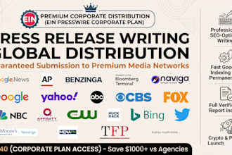 usa UK press release via ein presswire to top news publishers pr distribution